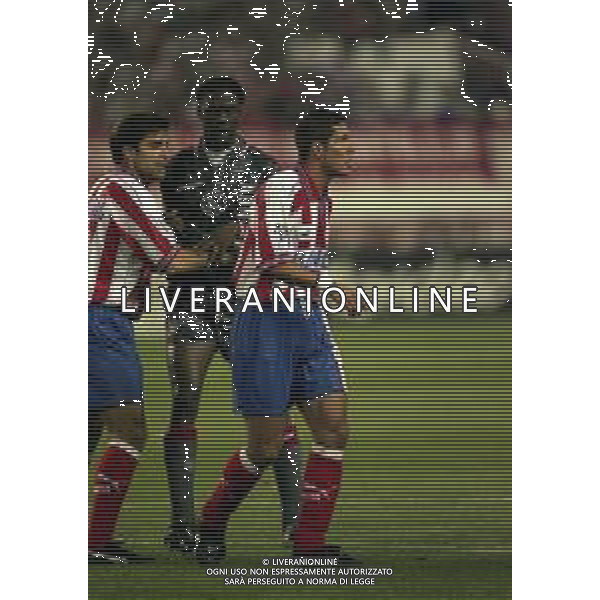 19-03-1997 MADRID -CHAMPIONA LEAGUE ATLETICO MADRID AJAX 2-3 NELLA FOTO DIEGO SIMEONE AG ALDO LIVERANI SAS
