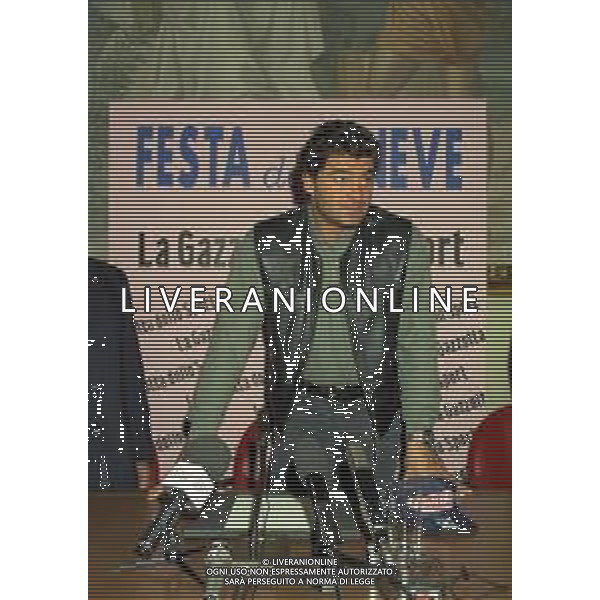 1996 MILANO FESTA DELLA NEVE ORGANIZZATA DALLA GAZZETTA DELLO SPORT NELLA FOTO ALBERTO TOMBA AG ALDO LIVERANI SAS