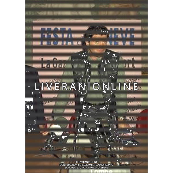 1996 MILANO FESTA DELLA NEVE ORGANIZZATA DALLA GAZZETTA DELLO SPORT NELLA FOTO ALBERTO TOMBA AG ALDO LIVERANI SAS