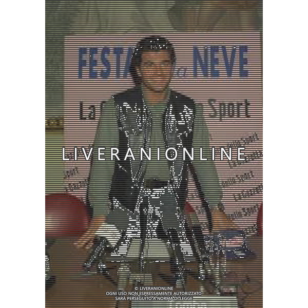 1996 MILANO FESTA DELLA NEVE ORGANIZZATA DALLA GAZZETTA DELLO SPORT NELLA FOTO ALBERTO TOMBA AG ALDO LIVERANI SAS