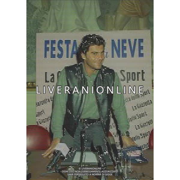 1996 MILANO FESTA DELLA NEVE ORGANIZZATA DALLA GAZZETTA DELLO SPORT NELLA FOTO ALBERTO TOMBA AG ALDO LIVERANI SAS