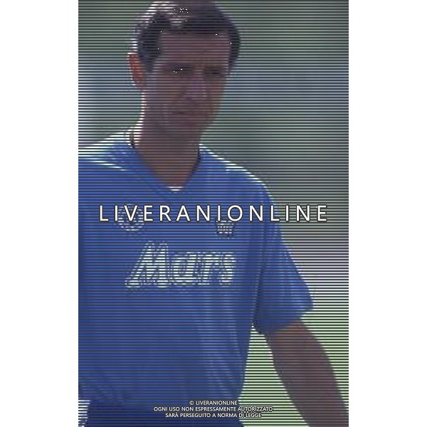 RETROSPETTIVA ALBERTO BIGON CALCIATORE E ALLENATORE NELLA FOTO ALBERTO BIGON ALLENATORE NAPOLI AG ALDO LIVERANI SAS