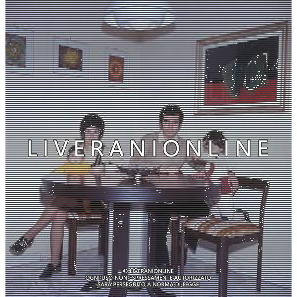 RETROSPETTIVA ALBERTO BIGON CALCIATORE E ALLENATORE NELLA FOTO ALBERTO BIGON CON LA FAMIGLIA AG ALDO LIVERANI SAS