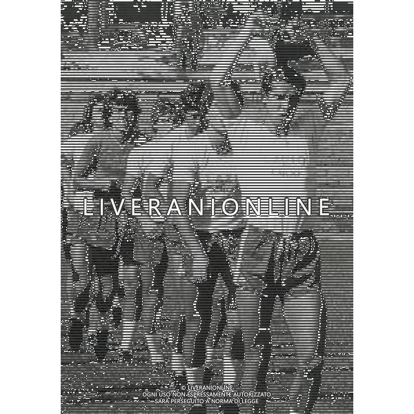 RETROSPETTIVA ALBERTO BIGON CALCIATORE E ALLENATORE NELLA FOTO ALBERTO BIGON CON LA MAGLIA DELLA LAZIO AG ALDO LIVERANI SAS