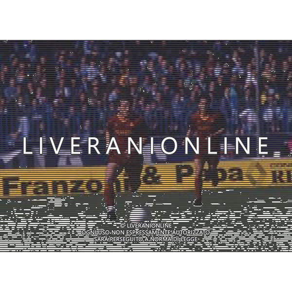 RETROSPETTIVA LUIGI GARZJA CALCIATORE NELLA FOTO LUIGI GARZJA CON LA MAGLIA DELLA ROMA CALCIO AG ALDO LIVERANI SAS