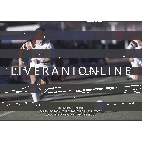RETROSPETTIVA LUIGI GARZJA CALCIATORE NELLA FOTO LUIGI GARZJA CON LA MAGLIA DELLA ROMA CALCIO AG ALDO LIVERANI SAS