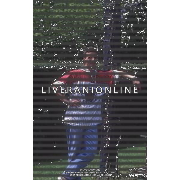 RETROSPETTIVA LUIGI GARZJA CALCIATORE NELLA FOTO LUIGI GARZJA AG ALDO LIVERANI SAS