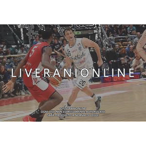 FORTITUDO BOLOGNA - POMPEA MANTOVA, Campionato Basket Serie A2 - 03.11.2018 NELLA FOTO Anthony Morse (di spalle) e Guido Rosselli ©OPTIMAFOTO / AGENZIA ALDO LIVERANI SAS