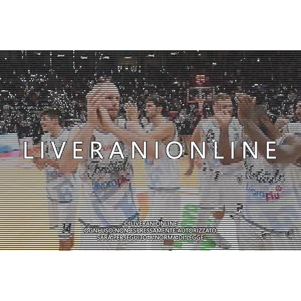 FORTITUDO BOLOGNA - POMPEA MANTOVA, Campionato Basket Serie A2 - 03.11.2018 NELLA FOTO ESULTANZA A FINE GARA - MAARTEN LEUNEN ©OPTIMAFOTO / AGENZIA ALDO LIVERANI SAS