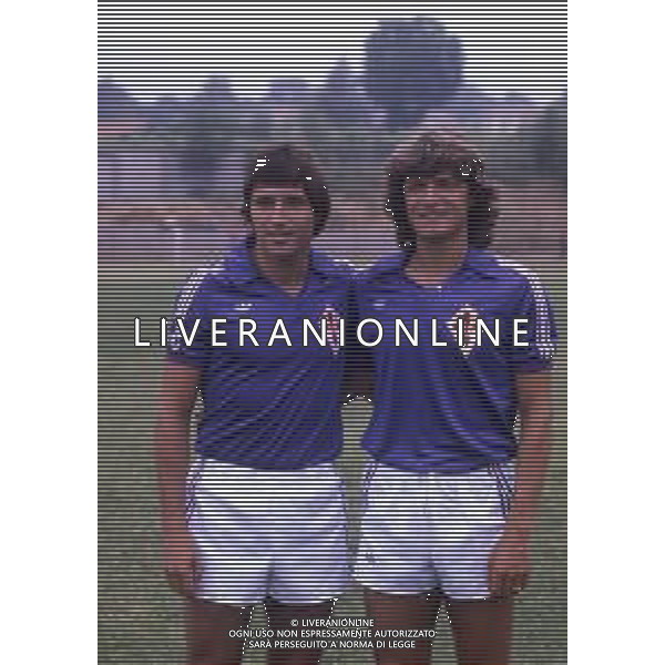 RETROSPETTIVA DANIEL BERTONI CALCIATORE NELLA FOTO DANIEL BERTONI CON GIANCARLO ANTOGNONI AG ALDO LIVERANI SAS