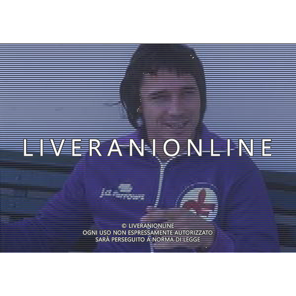 RETROSPETTIVA DANIEL BERTONI CALCIATORE NELLA FOTO DANIEL BERTONI CON LA MAGLIA DELLA FIORENTINA AG ALDO LIVERANI SAS