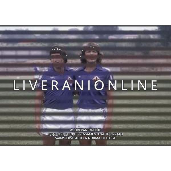 RETROSPETTIVA DANIEL BERTONI CALCIATORE NELLA FOTO DANIEL BERTONI CON GIANCARLO ANTOGNONI AG ALDO LIVERANI SAS