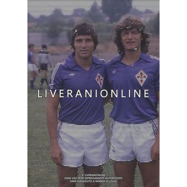 RETROSPETTIVA DANIEL BERTONI CALCIATORE NELLA FOTO DANIEL BERTONI CON GIANCARLO ANTOGNONI AG ALDO LIVERANI SAS