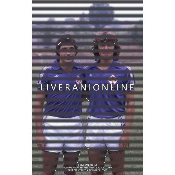 RETROSPETTIVA DANIEL BERTONI CALCIATORE NELLA FOTO DANIEL BERTONI CON GIANCARLO ANTOGNONI AG ALDO LIVERANI SAS