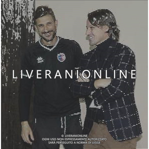 IMOLA 4 NOVEMBRE IMOLESE - VICENZA NELLA FOTO ALESSIO DIONISI IMOLESE CALCIO con il presidente dell\'imolese foto gianni sanna-ag aldo liverani sas