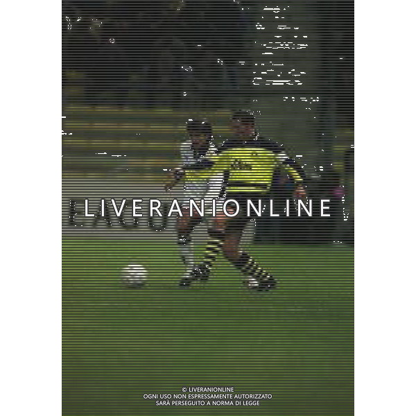 22-10-1997 -PARMA CHAMPIONS LEAGUE PARMA BORUSSIA DORTMUND 1-0 NELLA FOTO STEFAN REUTER E PIETRO STRADA AG ALDO LIVERANI SAS