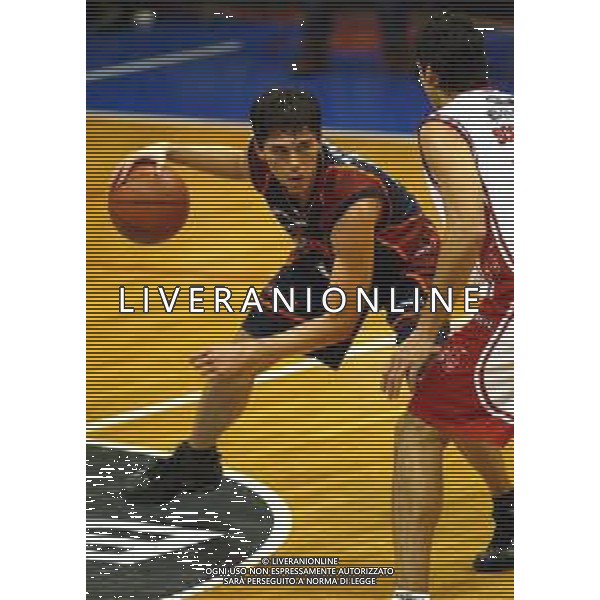 2003 MILANO CAMPIONATO DI BASKET BREIL MILANO LOTTOMATICA ROMA NELLA FOTO DAVIDE BONORA AG ALDO LIVERANI SAS