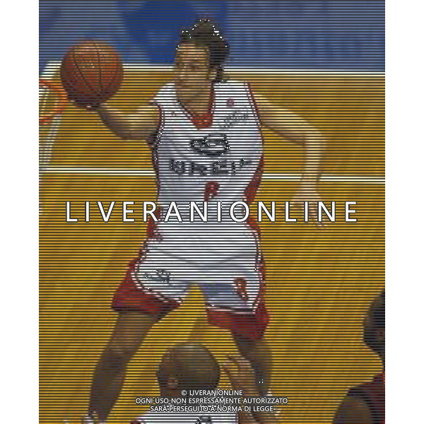 2003 MILANO CAMPIONATO DI BASKET BREIL MILANO LOTTOMATICA ROMA NELLA FOTO CLAUDIO COLDEBELLA AG ALDO LIVERANI SAS