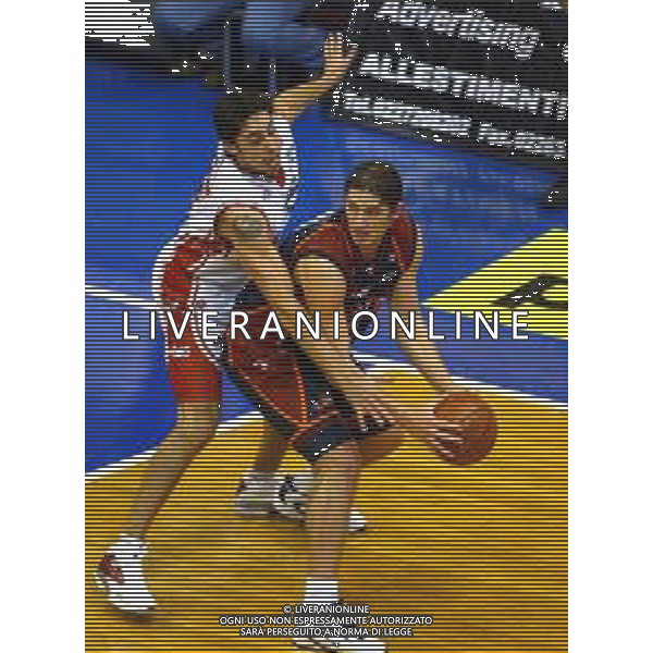 2003 MILANO CAMPIONATO DI BASKET BREIL MILANO LOTTOMATICA ROMA NELLA FOTO ALEX RIGHETTI AG ALDO LIVERANI SAS