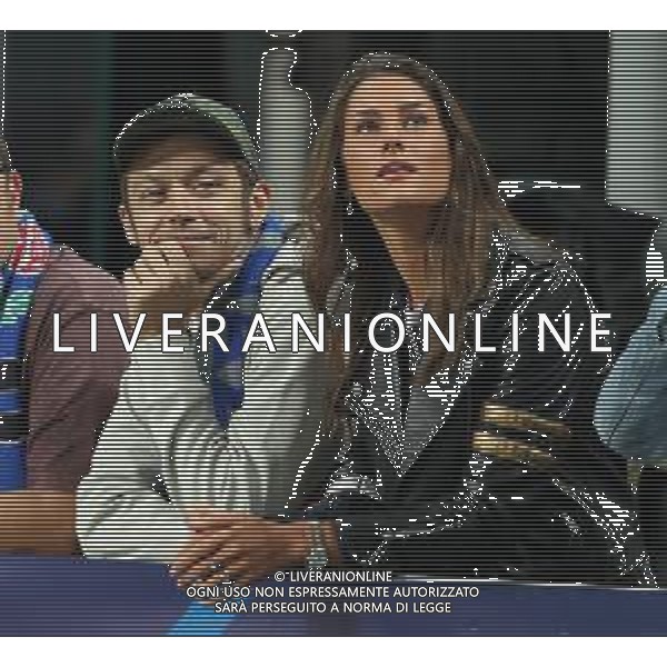 UEFA Champions League 2018/2019 Group Stage B Milano - 06.11.2018 Inter-Barcellona Nella Foto: valentino rossi in tribuna con la fidanzata Francesca Sofia Novello /Ph.Vitez-Ag. Aldo Liverani