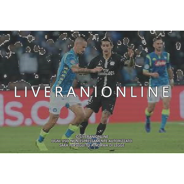 NAPOLI - PSG Paris Saint Germain CHAMPIONS LEAGUE 06.11.2018 NELLA FOTO MAREK HAMSIK, ANGEL DI MARIA ©MOSCA / AGENZIA ALDO LIVERANI SAS