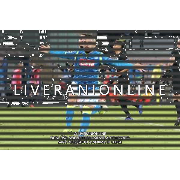 NAPOLI - PSG Paris Saint Germain CHAMPIONS LEAGUE 06.11.2018 NELLA FOTO ESULTANZA DOPO IL GOL SU RIGORE DI LORENZO INSIGNE ©MOSCA / AGENZIA ALDO LIVERANI SAS