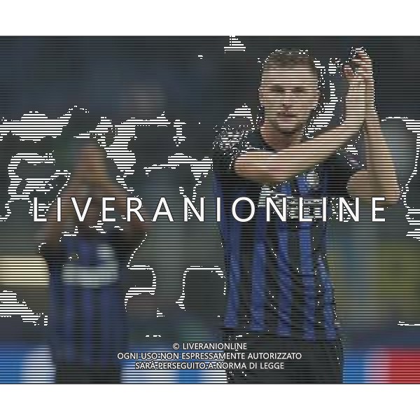 UEFA Champions League 2018/2019 Group Stage B Milano - 06.11.2018 Inter-Barcellona Nella Foto: esultanza di skriniar che festeggia a fine gara /Ph.Vitez-Ag. Aldo Liverani