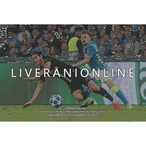 06-11-2018 NAPOLI PARIS SAINT GERMAIN CHAMPIONS LEAGUE NELLA FOTO: EDINSON CAVANI, MARIO RUI FOTO MOSCA AG LIVERANI