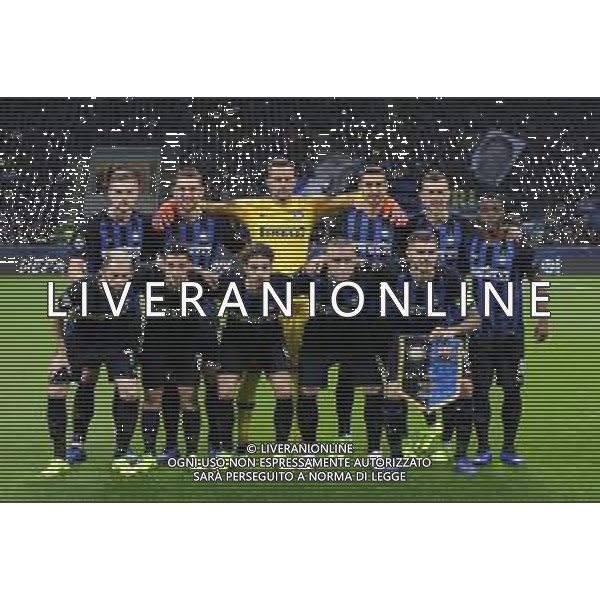 UEFA Champions League 2018/2019 Group Stage B Milano - 06.11.2018 Inter-Barcellona Nella Foto:Inter Squadra Formazione Handanovic,Vrsaljko,De Vrij,Vecino,Icardi,Nainggolan,Politano,Asamoah,Skriniar,Perisic,Brozovic /Ph.Vitez-Ag. Aldo Liverani