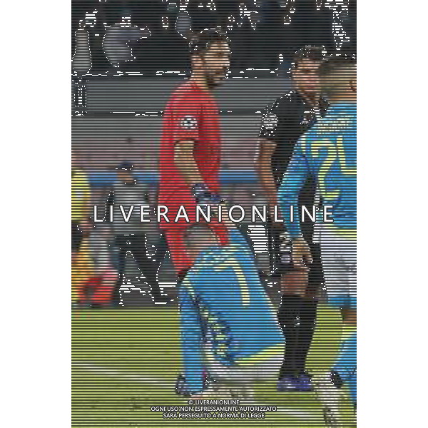 06-11-2018 NAPOLI PSG CHAMPIONS LEAGUE NELLA FOTO: GIANLUIGI BUFFON, JOSE\'CALLEJON FOTO MOSCA/AG.ALDO LIVERANI