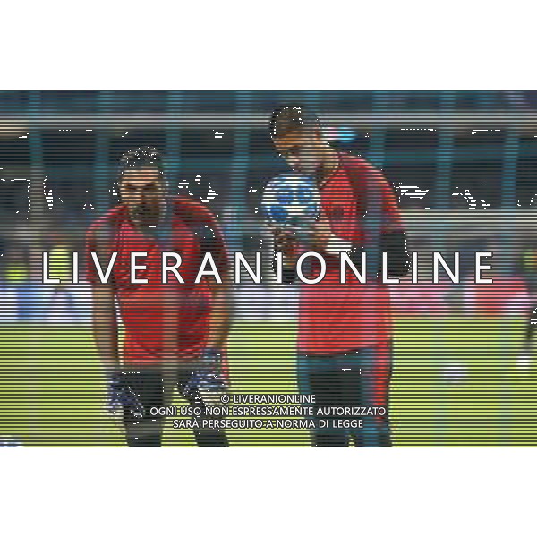 06-11-2018 NAPOLI PSG CHAMPIONS LEAGUE NELLA FOTO: GIANLUIGI BUFFON, ALPHONSE AREOLA FOTO MOSCA/AG.ALDO LIVERANI