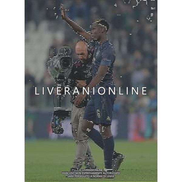 UEFA Champions League 2018/2019 Group Stage H Torino - 07.11.2018 Juventus-Manchester United Nella Foto: paul pogba saluta i tifosi a fine gara /Ph.Vitez-Ag. Aldo Liverani