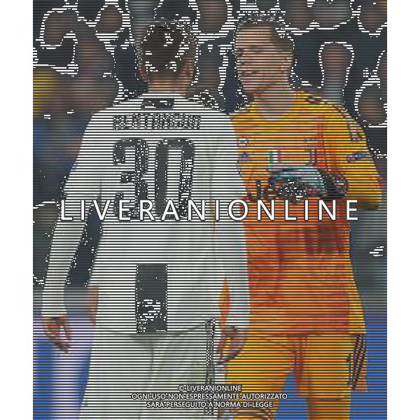 UEFA Champions League 2018/2019 Group Stage H Torino - 07.11.2018 Juventus-Manchester United Nella Foto:Wojciech Szczesny - Rodrigo Bentancur /Ph.Vitez-Ag. Aldo Liverani