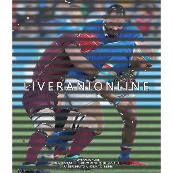 Cattolica Test Match Rugby 2018 Firenze - 10.11.2018 Italia-Georgia Nella Foto:leonardo ghiraldini - simone ferrari /Ph.Vitez-Ag. Aldo Liverani