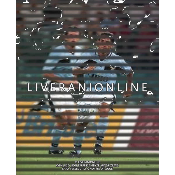 20-08-1999 ROMA -LAZIO RIVER PLATE AMICHEVOLE NELLA FOTO ROBERTO MANCINI AG ALDO LIVERANI SAS