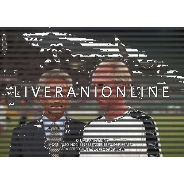 20-08-1999 ROMA -LAZIO RIVER PLATE AMICHEVOLE NELLA FOTO SERGIO CRAGNOTTI PRESIDENTE LAZIO CALCIO CON SVEN GORAN ERIKSSON AG ALDO LIVERANI SAS