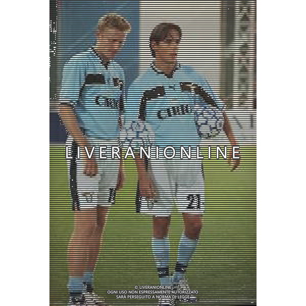 20-08-1999 ROMA -LAZIO RIVER PLATE AMICHEVOLE NELLA FOTO KENNET ANDERSSON E SIMONE INZAGHI AG ALDO LIVERANI SAS