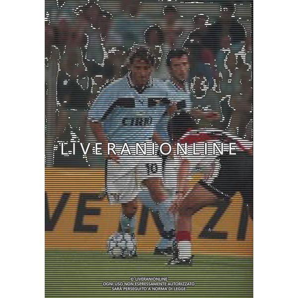 20-08-1999 ROMA -LAZIO RIVER PLATE AMICHEVOLE NELLA FOTO ROBERTO MANCINI AG ALDO LIVERANI SAS