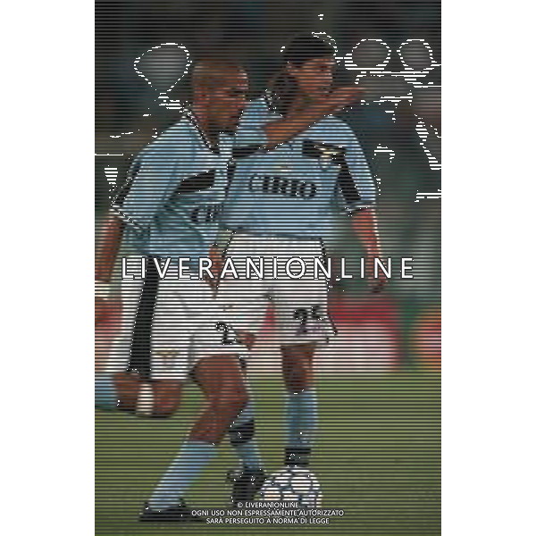 20-08-1999 ROMA -LAZIO RIVER PLATE AMICHEVOLE NELLA FOTO JUAN SEBASTIAN VERON AG ALDO LIVERANI SAS