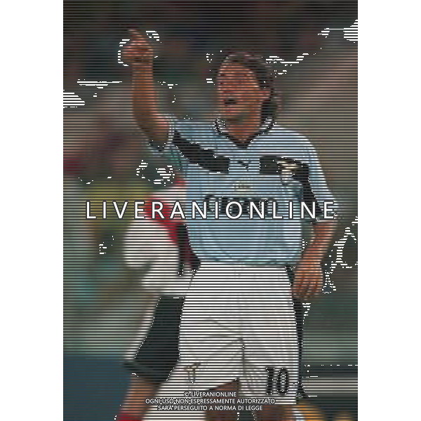20-08-1999 ROMA -LAZIO RIVER PLATE AMICHEVOLE NELLA FOTO ROBERTO MANCINI AG ALDO LIVERANI SAS