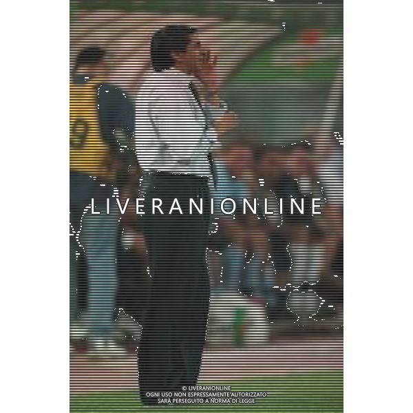 20-08-1999 ROMA -LAZIO RIVER PLATE AMICHEVOLE NELLA FOTO RAMON DIAZ ALLENATORE RIVER PLATE AG ALDO LIVERANI SAS