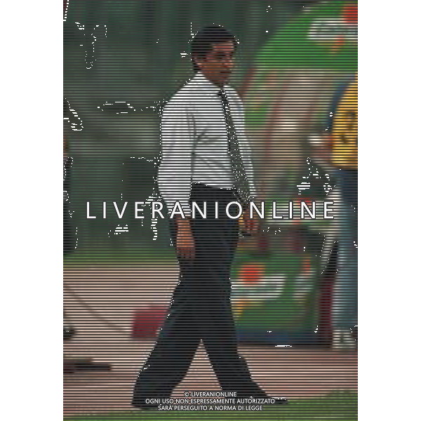 20-08-1999 ROMA -LAZIO RIVER PLATE AMICHEVOLE NELLA FOTO RAMON DIAZ ALLENATORE RIVER PLATE AG ALDO LIVERANI SAS