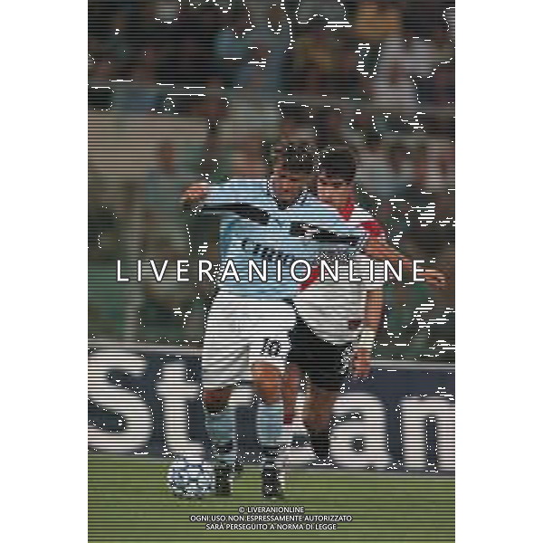 20-08-1999 ROMA -LAZIO RIVER PLATE AMICHEVOLE NELLA FOTO ROBERTO MANCINI AG ALDO LIVERANI SAS
