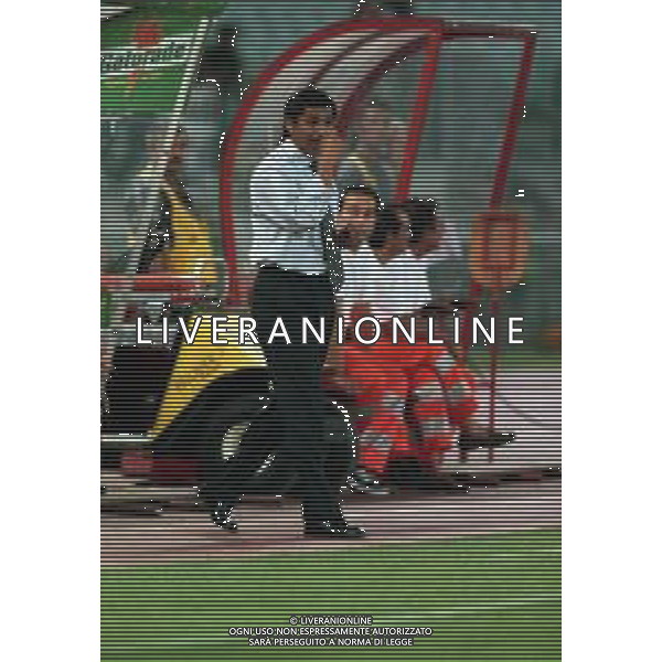 20-08-1999 ROMA -LAZIO RIVER PLATE AMICHEVOLE NELLA FOTO RAMON DIAZ ALLENATORE RIVER PLATE AG ALDO LIVERANI SAS