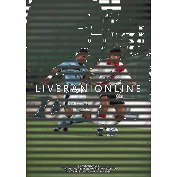 20-08-1999 ROMA -LAZIO RIVER PLATE AMICHEVOLE NELLA FOTO GANCEDO E DIEGO SIMEONE AG ALDO LIVERANI SAS