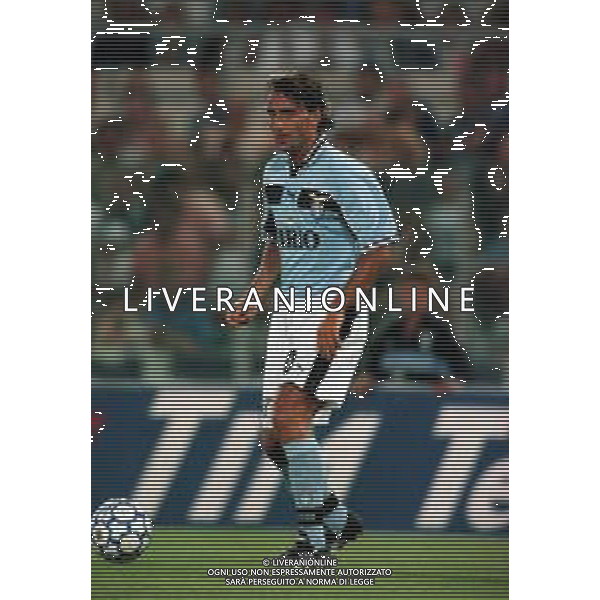 20-08-1999 ROMA -LAZIO RIVER PLATE AMICHEVOLE NELLA FOTO ROBETO MANCINI AG ALDO LIVERANI SAS