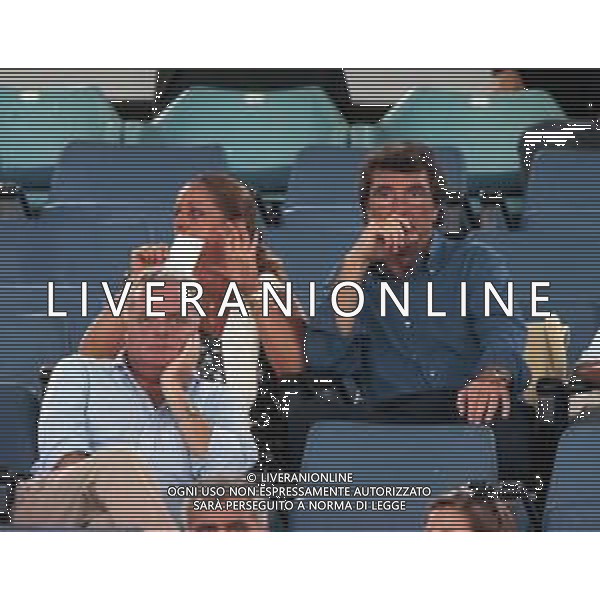 20-08-1999 ROMA -LAZIO RIVER PLATE AMICHEVOLE NELLA FOTO DINO ZOFF CON LA MOGLIE AG ALDO LIVERANI SAS