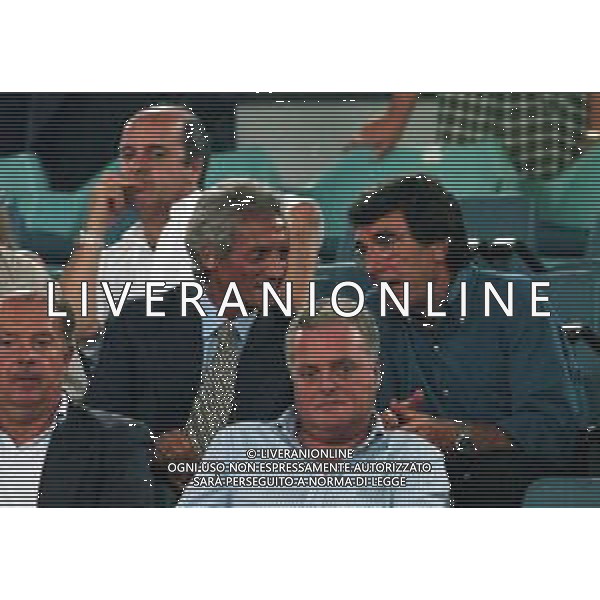 20-08-1999 ROMA -LAZIO RIVER PLATE AMICHEVOLE NELLA FOTO SERGIO CRAGNOTTI PRESIDENTE LAZIO CALCIO CON DINO ZOFF AG ALDO LIVERANI SAS