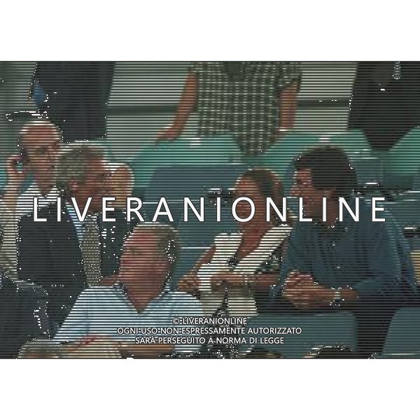 20-08-1999 ROMA -LAZIO RIVER PLATE AMICHEVOLE NELLA FOTO SERGIO CRAGNOTTI PRESIDENTE LAZIO CALCIO CON DINO ZOFF E MOGLIE AG ALDO LIVERANI SAS