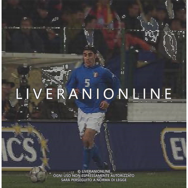 24-01-2001 BUCAREST-QUALIFICAZIONI MONDIALI ROMANIA ITALIA 0-2 NELLA FOTO FABIO CANNAVARO AG ALDO LIVERANI SAS